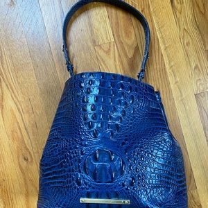 Brahmin Blue Crocodile Purse